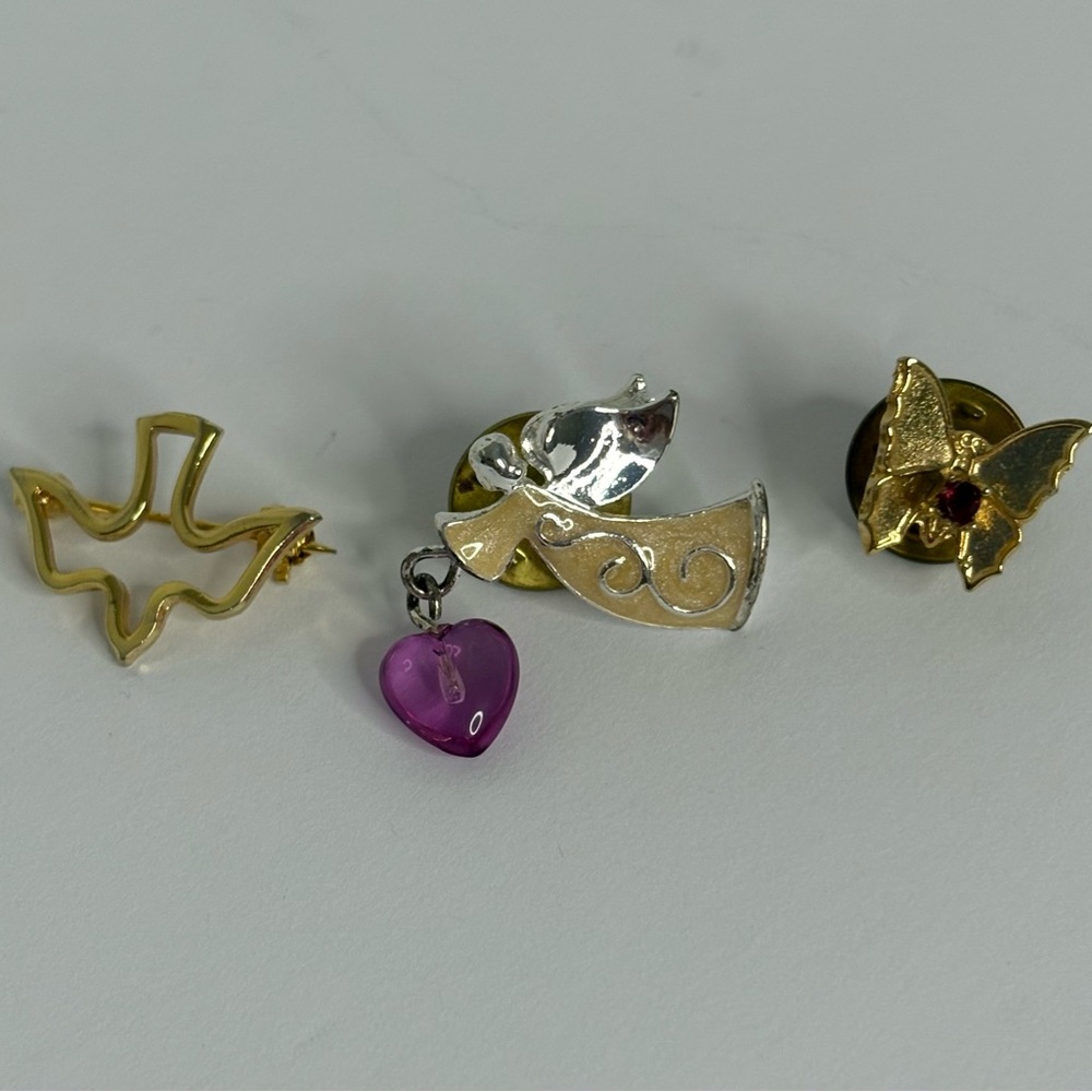 Dove Angel Butterfly Pins